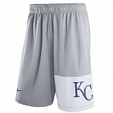 Men's Kansas City Royals Nike Gray Dry Fly Shorts
